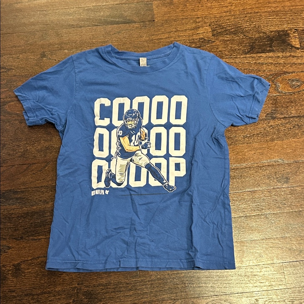 BreakingT Boys Blue Football Graphic Tee Size Large